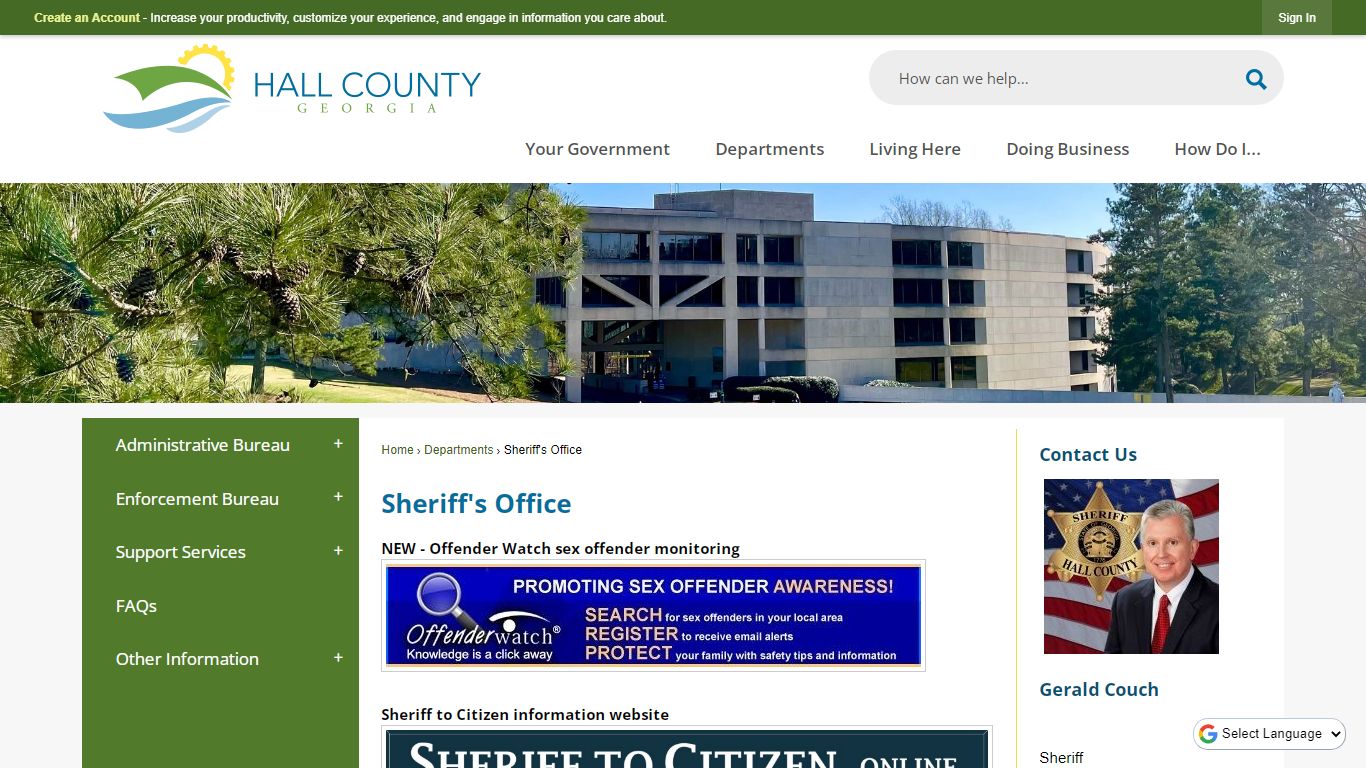 Sheriff's Office | Hall County, GA - Official Website